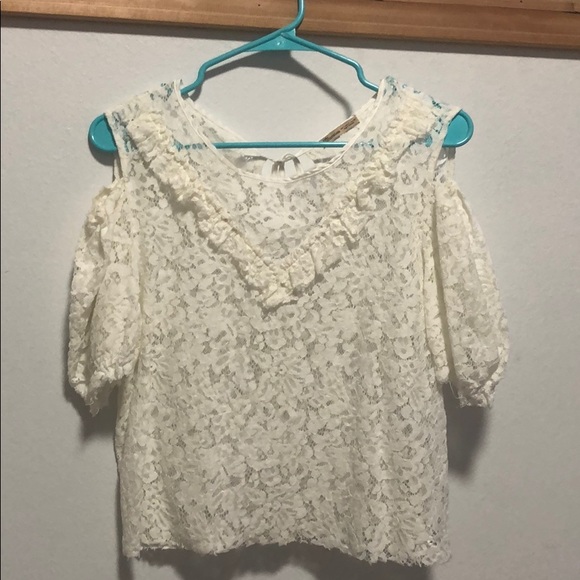 Zara Tops - Zara White Lace Blouse